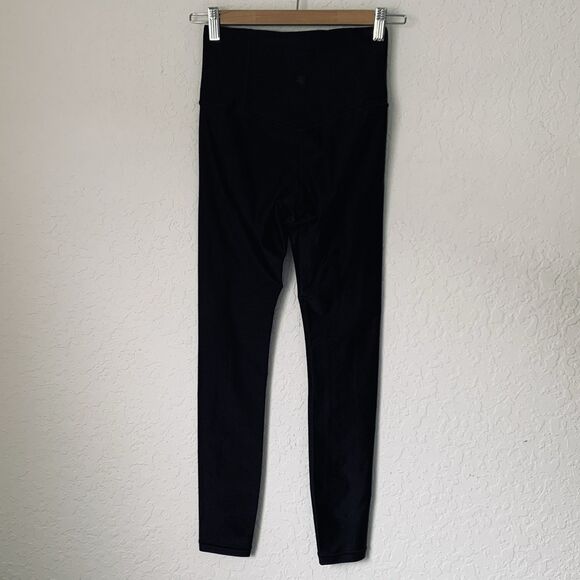 Athleta Leggings Women XS Elation Shine Tight Luster Black Yoga Activewear Pants - Picture 5 of 10